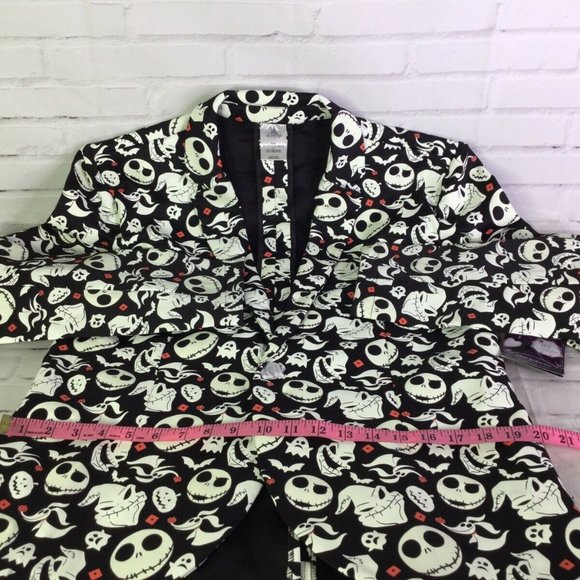 Disney The Nightmare Before Christmas Glow In The Dark Jacket Blazer Men's S/M - Picture 8 of 12